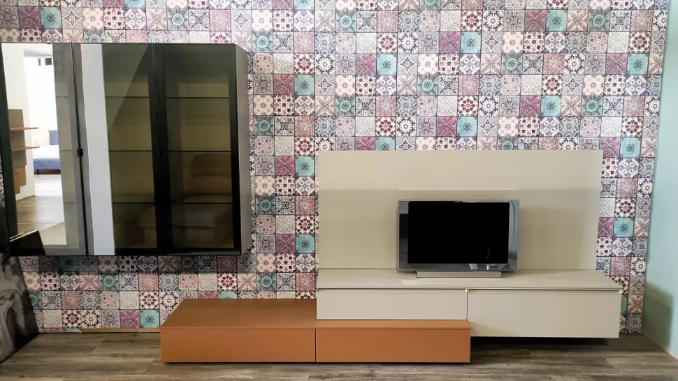 Parete attrezzata Ego Santalucia in stile moderna a prezzo scontato