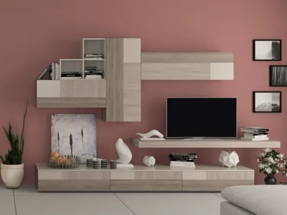 Parete attrezzata Favero Composizione 5cento - 3RF 1345