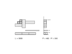 Parete attrezzata Favero Composizione 5cento - 3RF 1345