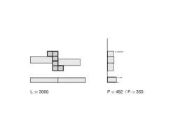 Parete attrezzata Favero Composizione Riflessi - Basic 3RF 1205