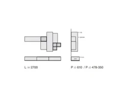 Parete attrezzata Favero cod. 3RF 1165_A