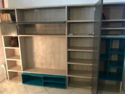 Parete attrezzata Gd183 Novamobili in laccato opaco a prezzo Outlet