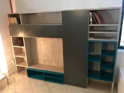 Parete attrezzata Gd183 Novamobili in laccato opaco a prezzo Outlet