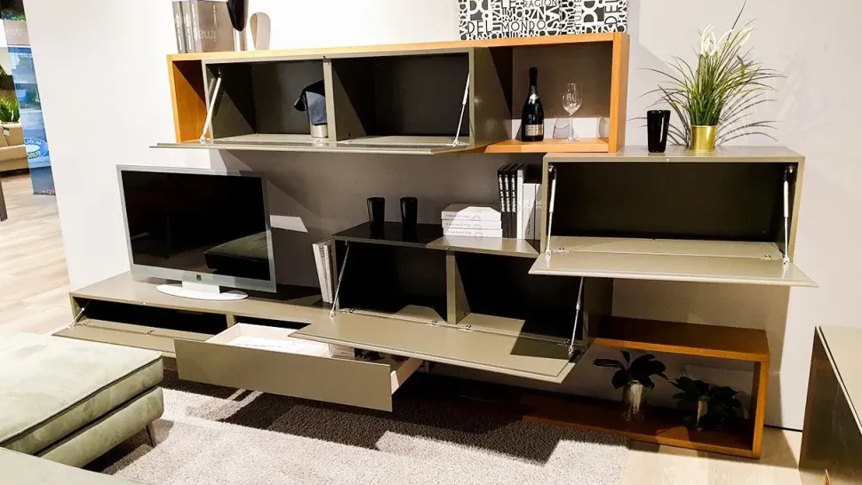 Parete attrezzata i-modulart di Presotto scontata del 71%