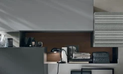 Parete attrezzata in laccato opaco stile moderno A069 Tomasella