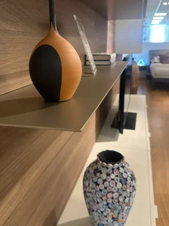 Parete attrezzata in stile moderna Boiserie lampo di Sangiacomo in Offerta Outlet