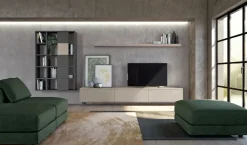 Parete attrezzata in stile moderno L122 di Colombini casa a prezzo Outlet