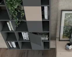 Parete attrezzata in stile moderno L122 di Colombini casa a prezzo Outlet