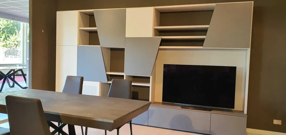 Parete attrezzata in stile design Diagonal 2020 di Tomasella in Offerta Outlet