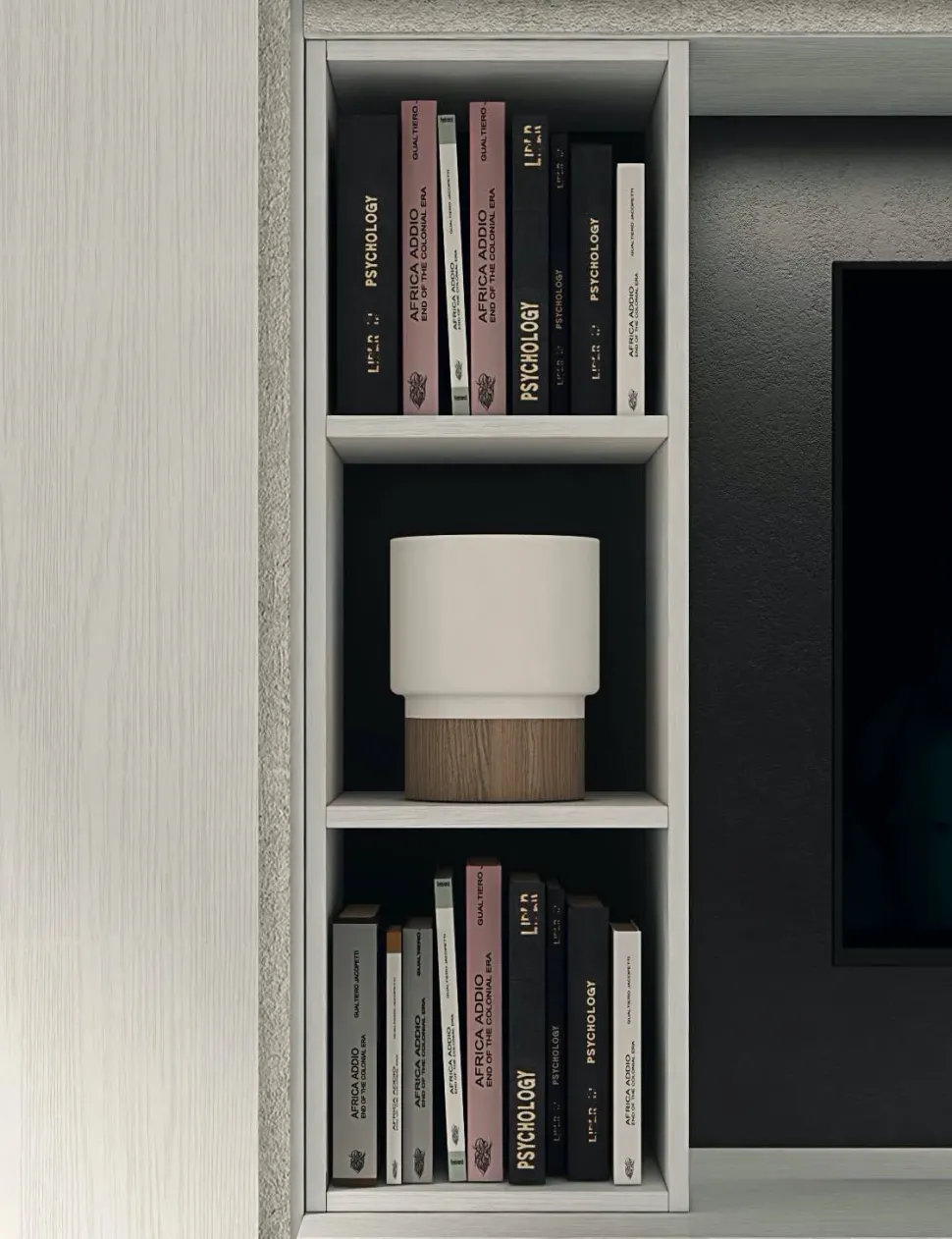 Parete attrezzata in stile moderno Lions linea velvet 10 di Collezione esclusiva a prezzo Outlet