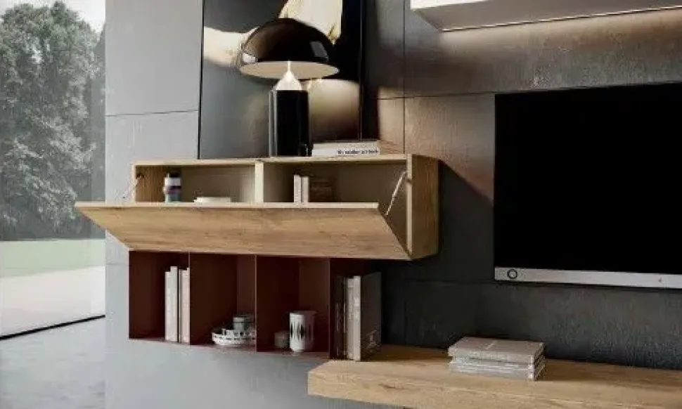 Parete attrezzata in stile design Mito 5.0 di Imab a prezzo Outlet