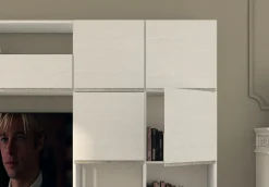 Parete attrezzata in stile moderno Lions linea white 3 di Collezione esclusiva in Offerta Outlet