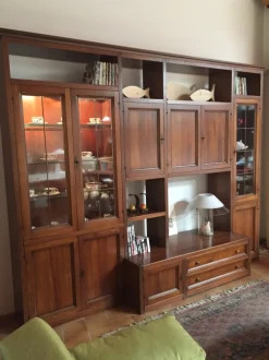 Parete attrezzata in stile classico Pacema in legno Offerta Outlet