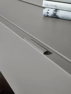 Parete attrezzata in stile design Sangiacomo in laccato opaco Offerta Outlet