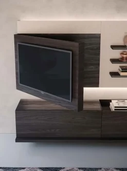 Parete attrezzata in stile moderna Skyline 6 di Astor mobili a prezzo Outlet