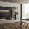 Parete attrezzata in stile moderno Living 576 di Giessegi a prezzo Outlet