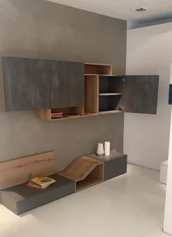 Parete attrezzata in stile design Dayton di Md work in Offerta Outlet