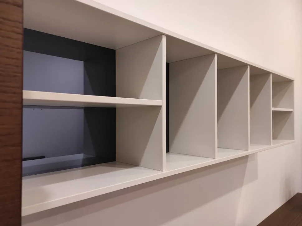 Parete attrezzata in stile moderno All di Md house a prezzo Outlet