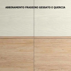 Parete attrezzata in stile moderno Oak 2 di Collezione esclusiva a prezzo Outlet