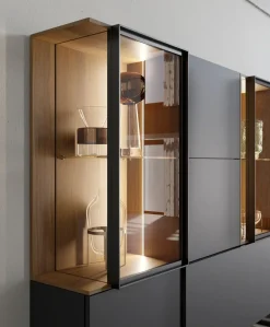 Parete attrezzata in stile design Martina di Artigianale in Offerta Outlet