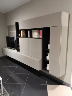 Parete attrezzata in stile moderno People di Pianca in Offerta Outlet