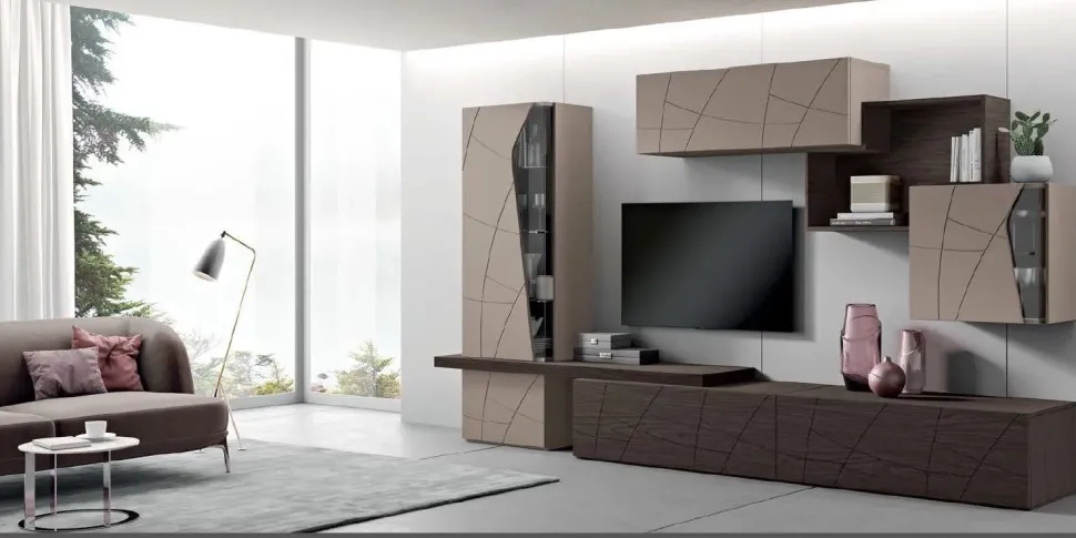 Parete attrezzata Lapis di Spar in OFFERTA OUTLET