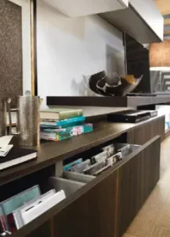 Parete attrezzata L6c20 Sangiacomo in stile moderna a prezzo ribassato