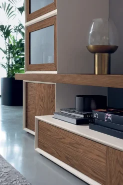 Parete attrezzata Le spezie composizione 03 di Le fablier in OFFERTA OUTLET