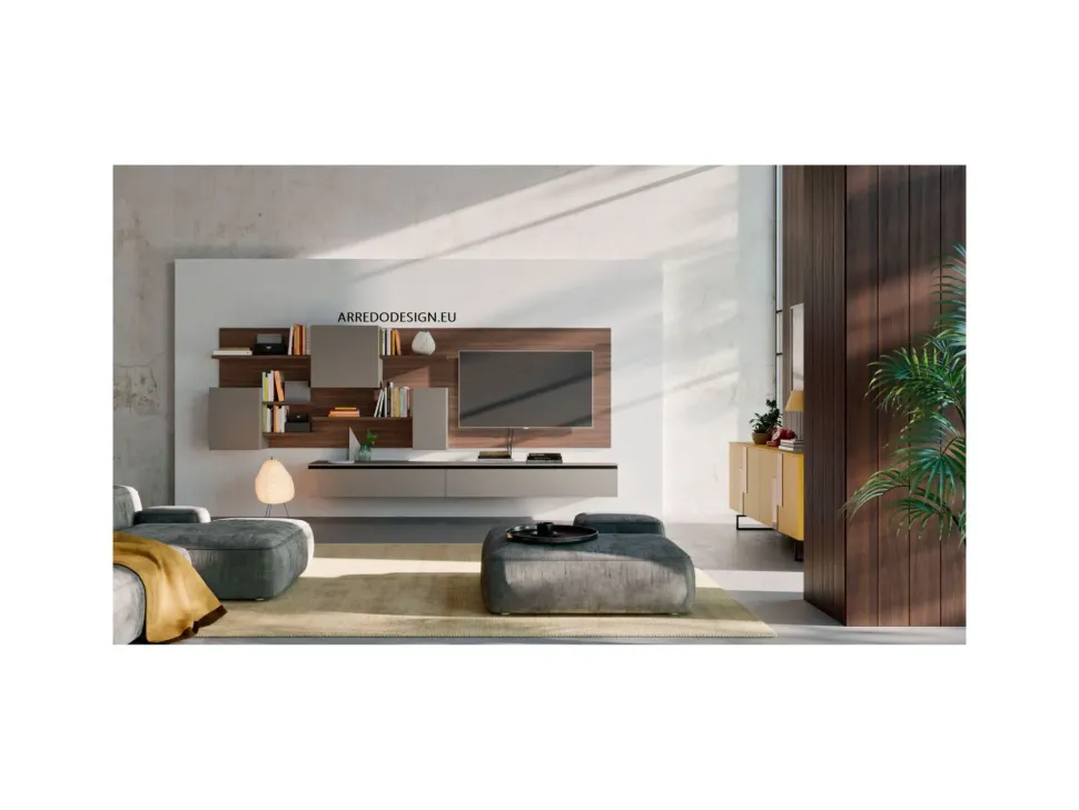 Parete attrezzata Light composizione 2 di Orme scontata del 30%