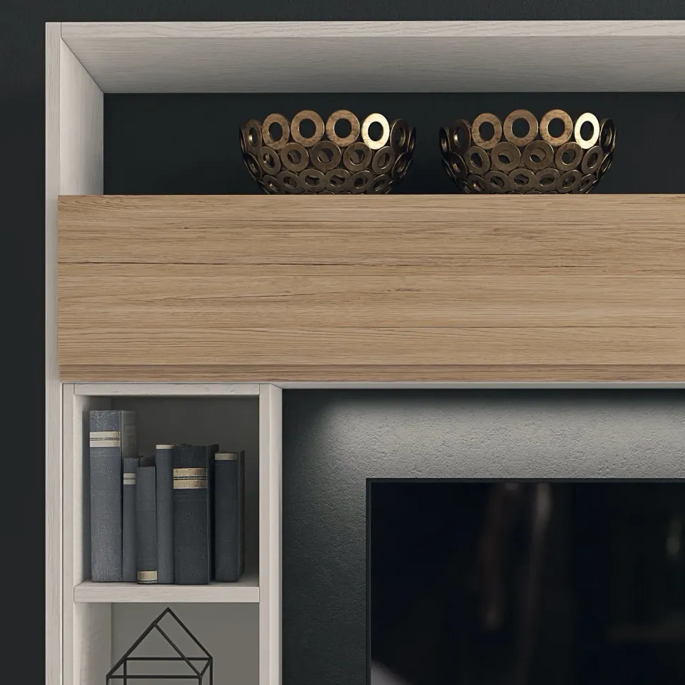 Parete attrezzata Lions linea oak 7 della marca Collezione esclusiva con uno sconto esclusivo