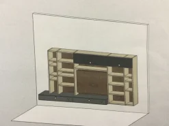 Parete attrezzata Living system del brand Novamobili con un ribasso esclusivo