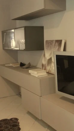 Parete attrezzata Logo lampo Sangiacomo in stile moderno a prezzo ribassato