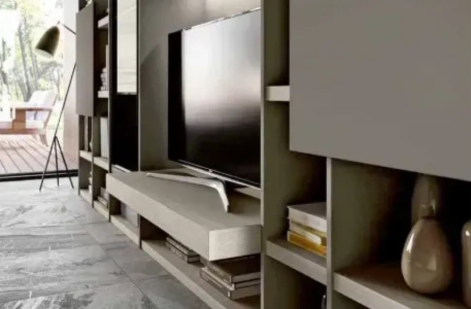 Parete attrezzata Mito 5.0 - qsm611 Imab in stile design a prezzo ribassato