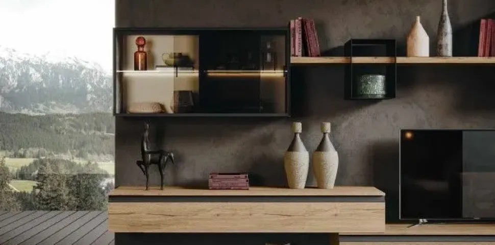 Parete attrezzata Mito 5.0 Imab in stile design a prezzo ribassato