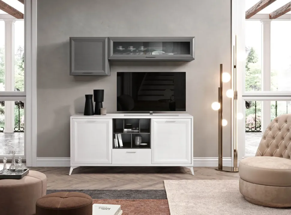 Parete attrezzata Mobile living modello jazz 114 dell'azienda Gierre mobili con uno sconto esclusivo