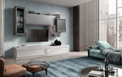 Parete attrezzata Mobile soggiorno modello jazz Gierre mobili in stile design a prezzo scontato