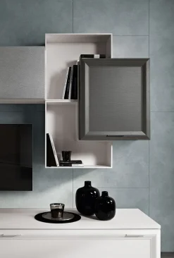 Parete attrezzata Mobile soggiorno modello jazz Gierre mobili in stile design a prezzo scontato