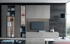 Parete attrezzata Mood 8 Astor mobili in stile design a prezzo ribassato