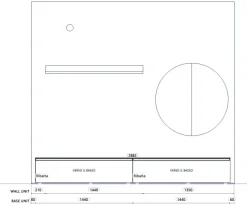 Parete attrezzata Parete attr tomasella pronta consegna  dell'azienda Tomasella con un ribasso esclusivo