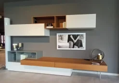Parete attrezzata Parete soggiorno lampo Sangiacomo in stile moderna a prezzo ribassato