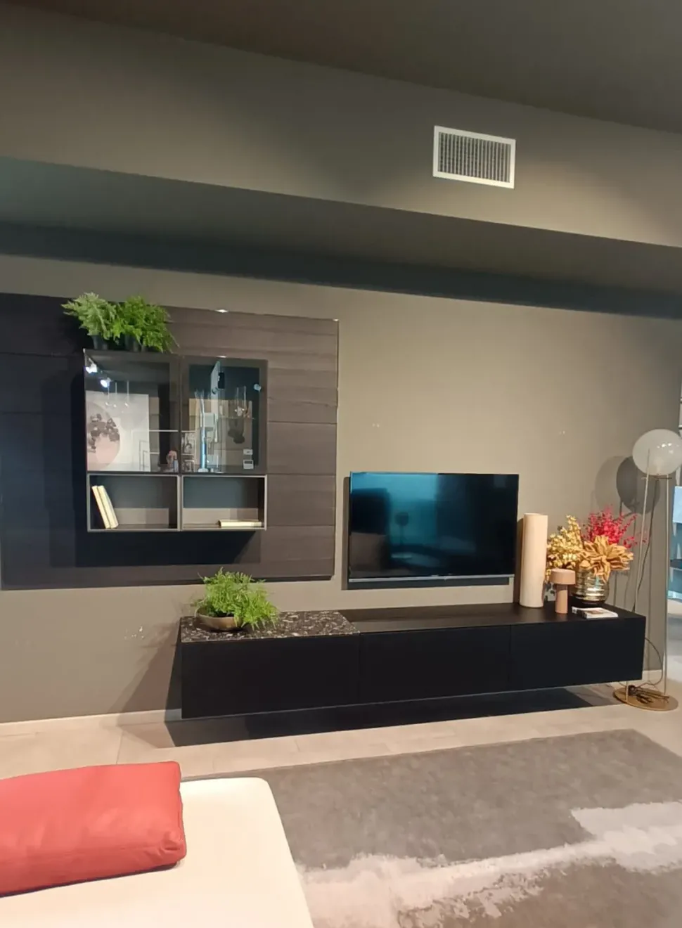 Parete attrezzata Parete soggiorno quid Poliform in stile moderna a prezzo ribassato