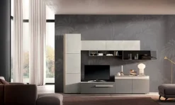 Parete attrezzata Parete componibile mod.dylan scontata del 30% della firma Gierre mobili con un ribasso esclusivo