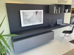 Parete attrezzata Parete tv pianca spazio laccato di Pianca scontata del 24%