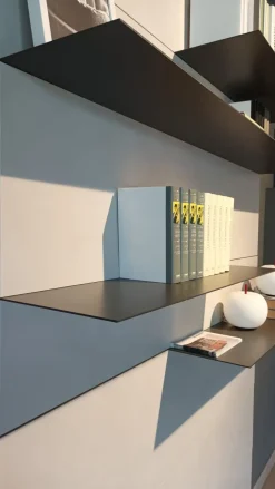 Parete attrezzata Parete boiserie lampo Sangiacomo in stile moderna a prezzo scontato