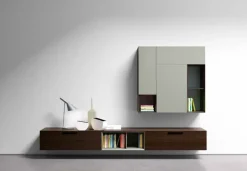 Parete attrezzata Pianca Spazio s 402 in stile design scontata