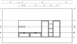 Parete attrezzata Qmc017 del brand Imab con un ribasso esclusivo