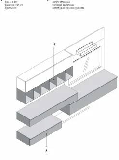 Parete attrezzata Qsm 629 del marchio Imab con uno sconto esclusivo