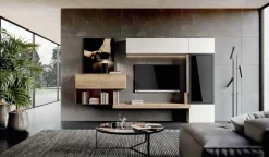 Parete attrezzata Qsm 613 Imab group in stile moderno a prezzo ribassato