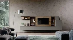 Parete attrezzata Qsm 633 Imab in stile moderna a prezzo ribassato