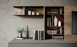 Parete attrezzata Qsm 633 Imab in stile moderna a prezzo ribassato